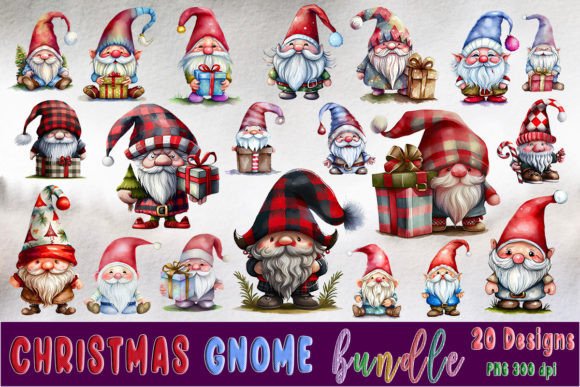 A Designer's Review of the Christmas Gnome Clipart Bundle