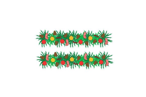 A Nordic Watercolor Garland for Christmas Crafts