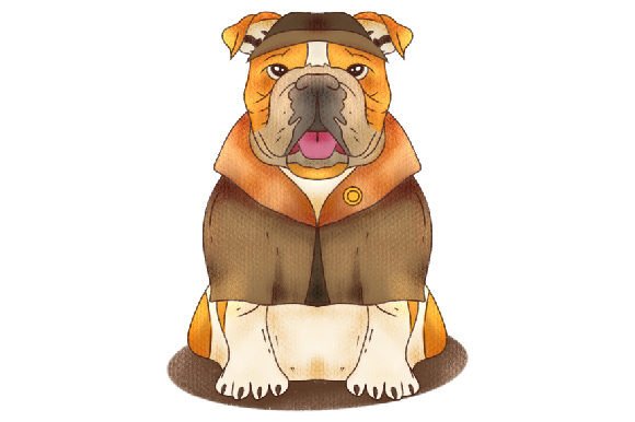 A Steampunk French Bulldog for Craft & Fairy Tale Branding