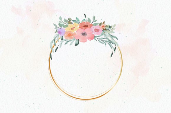 A Watercolor Flowers Graphics Craft for Authentic Branding