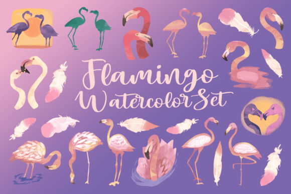 Adding the Flamingo Watercolor Set to Your Craft & Animal Designs