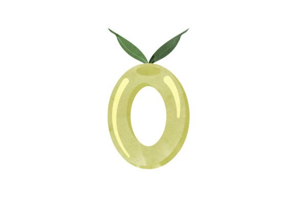 An Olive-Inspired Letter O for Crafts & Food Branding