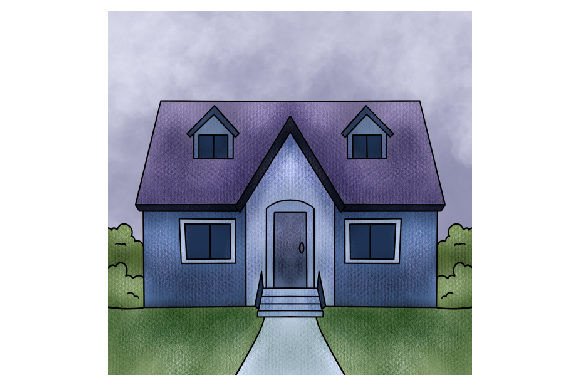 Craft a Fairy Tale with This Watercolor House Design