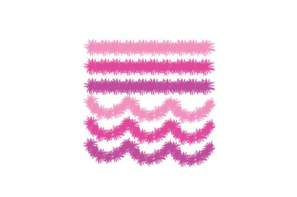 Crafting a Pink Christmas Brand: Reviewing a Watercolor Tinsel Asset