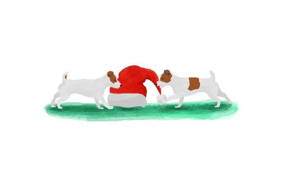 Evaluating a Festive Jack Russell Watercolor Embroidery Design