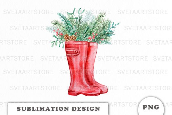 Evaluating Winter Floral Rubber Boots Clipart for Crafts & Graphics