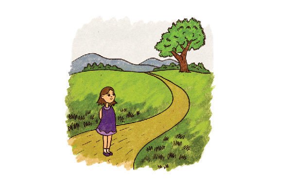 Little Girl in the Field: A Crafts & Spring Watercolor Gem