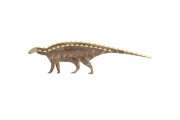 Scelidosaurus Watercolor: A Crafts & Dinosaurs Brand Asset
