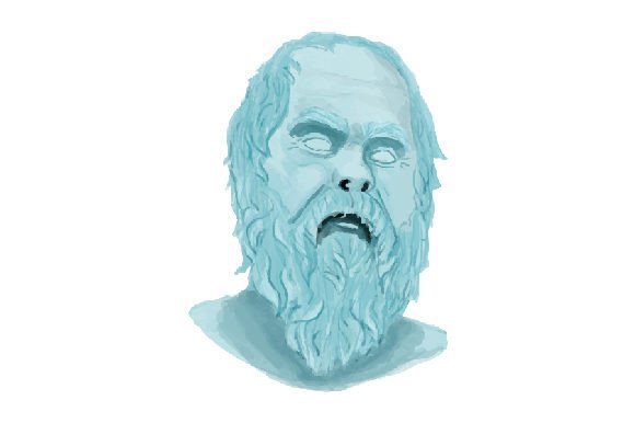 Socrates Close‑Up Watercolor: A Crafts‑Focused Graphic Design Asset