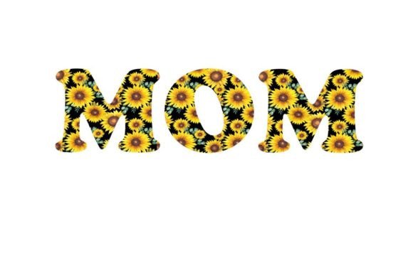 The Super MOM Sunflower Sublimation Design for Modern Crafts & Graphics
